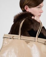 Prada Bonnie Extra Large Leather Handbag - Image 3